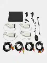 Комплект видеонаблюдения, аналоговый, 5Мп, Ps-Link KIT-C504HD, 4 камеры, для улицы