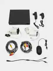 Комплект видеонаблюдения аналоговый 5Мп Ps-Link KIT-C502HD, 2 камеры для улицы