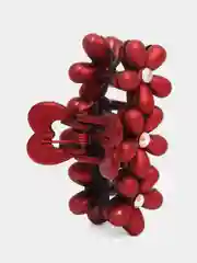 Багровый заколка-краб для волос, 5 см