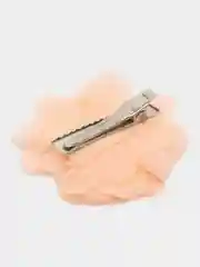 Коралловый меланж заколка