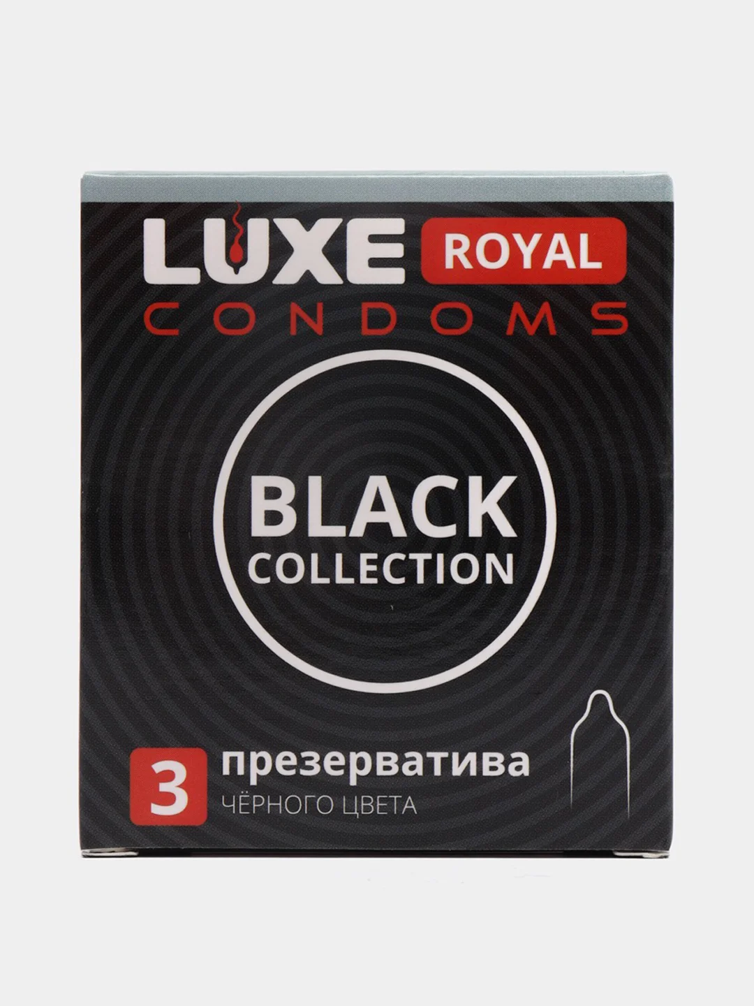 Черный презервативы Luxe