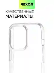 Чехол для Apple iPhone 15,14,13,Pro Max/Pro/Plus/Mini силиконовый BROSCORP с защитой камер