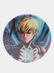 Желтый значки по мотивам аниме Ванпанчмен (One Punch Man)