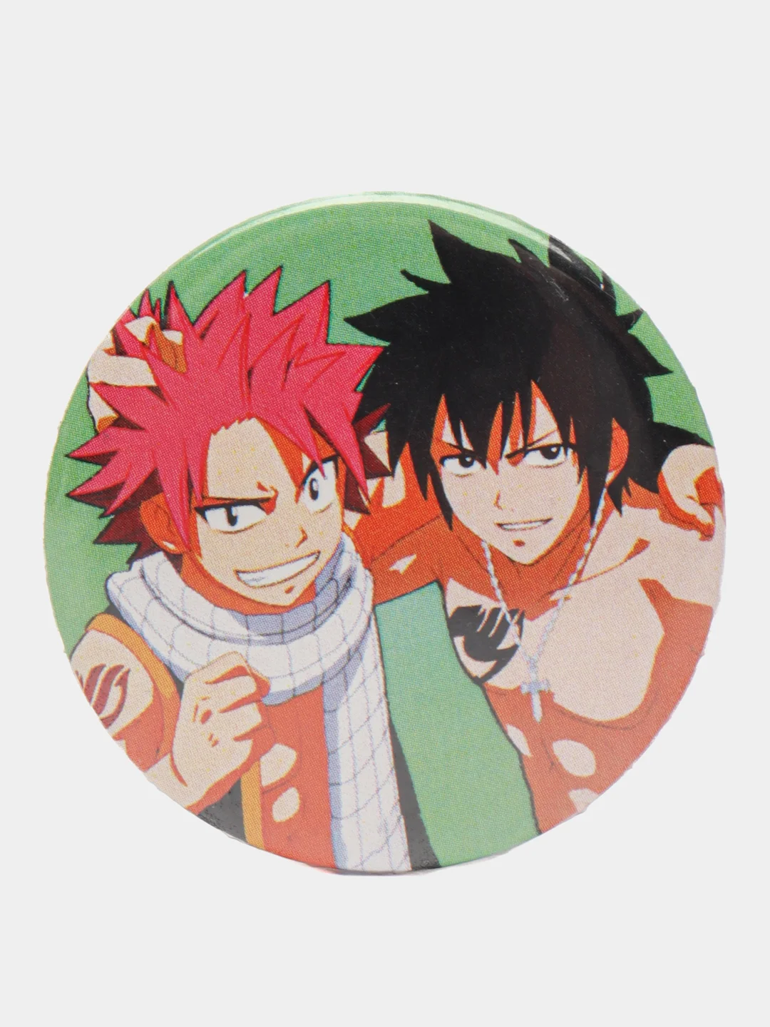 Желтый значки по мотивам аниме Хвост Феи (Fairy Tail)