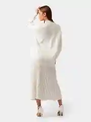 Костюм женский, вязаный, свитер, юбка плиссе