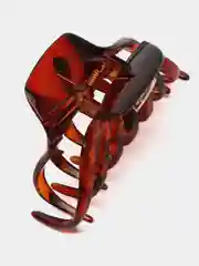 Коричневый шикарный краб для волос
