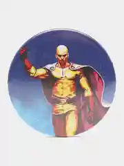 Белый значки по мотивам аниме Ванпанчмен (One Punch Man)