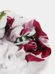 Белый резинка для волос