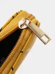 Желтый кошелек с геометрическим узором, 3 цвета