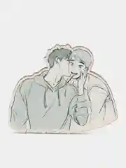 Значок деревянный по манге "BJ Alex"