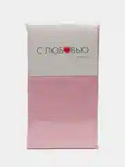 Розовый комплект постельного белья "С Любовью" из перкаля