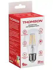 Лампочка светодиодная филамент. THOMSON TH-B2062 9 Вт, E27, А60, груша, 4500K дневной свет