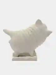 Белый статуэтка Кот