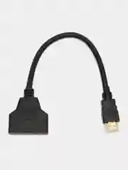 Разветвитель HDMI сплиттер на 2 выхода переходник, раздвоитель