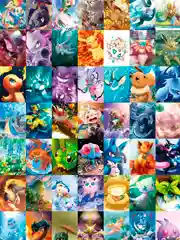 Мини постеры - аниме Pokemon, 50 шт