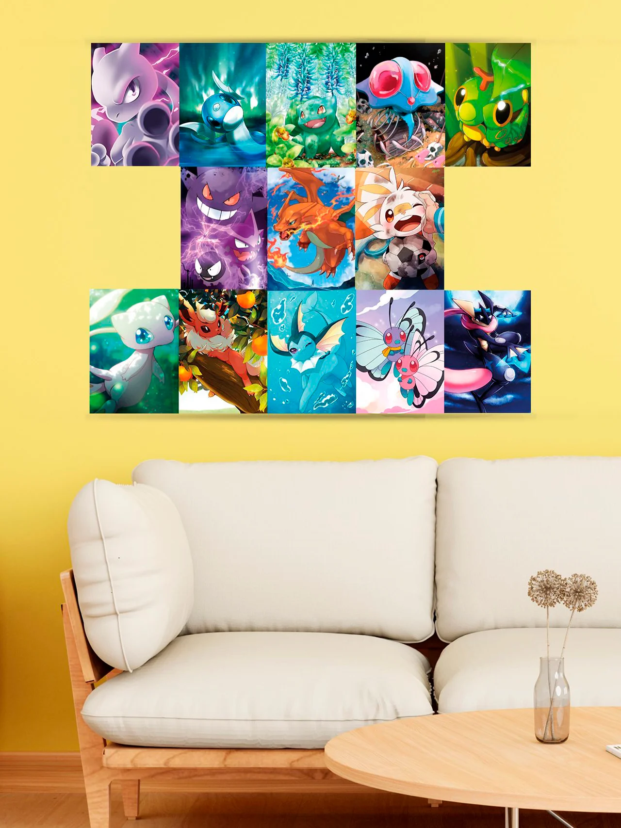 Мини постеры - аниме Pokemon, 50 шт