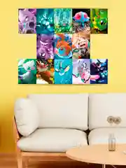 Мини постеры - аниме Pokemon, 50 шт
