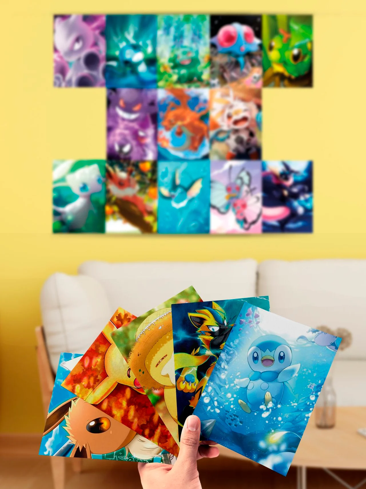 Мини постеры - аниме Pokemon, 50 шт