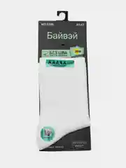 Белый носки мужские БАЙВЭЙ 6100