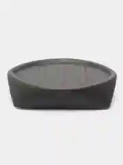 Серый мыльница керамическая  фигурная  Геометрия