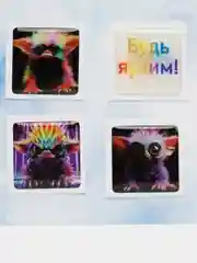 Розовый набор 3д стикеров для подружек, крысы, гремлины , наклейки на телефон