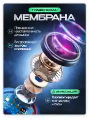 Беспроводные наушники TWS Premium, с шумоподавлением, микрофоном и фонариком