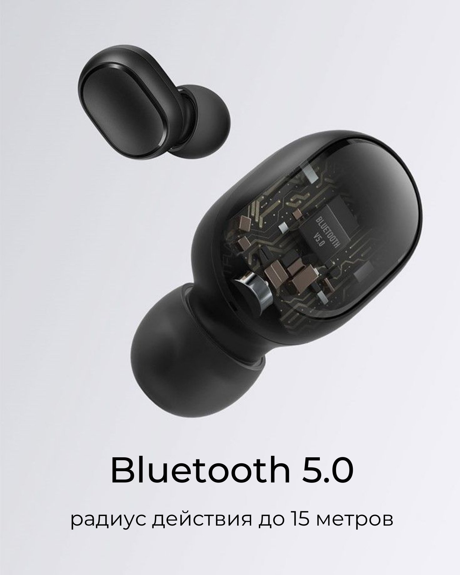 Беспроводные наушники MiPods A6S PRO с микрофоном Bluetooth купить по цене  499 ₽ в интернет-магазине Магнит Маркет