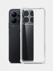 Чехол Honor X8b / Хонор Х8б, прозрачный, силиконовый, противоударный