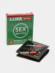 Презервативы текстурированные с рифленой поверхностью LUXE ROYAL SEX MACHINE, 3 шт