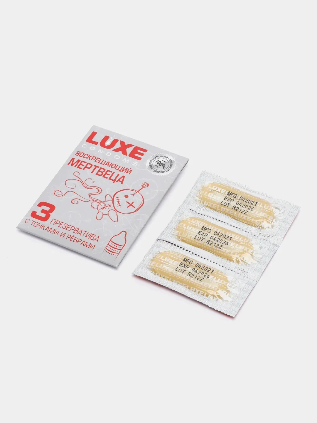 Презервативы "Luxe" Воскрешающий мертвеца, мята, 3 шт