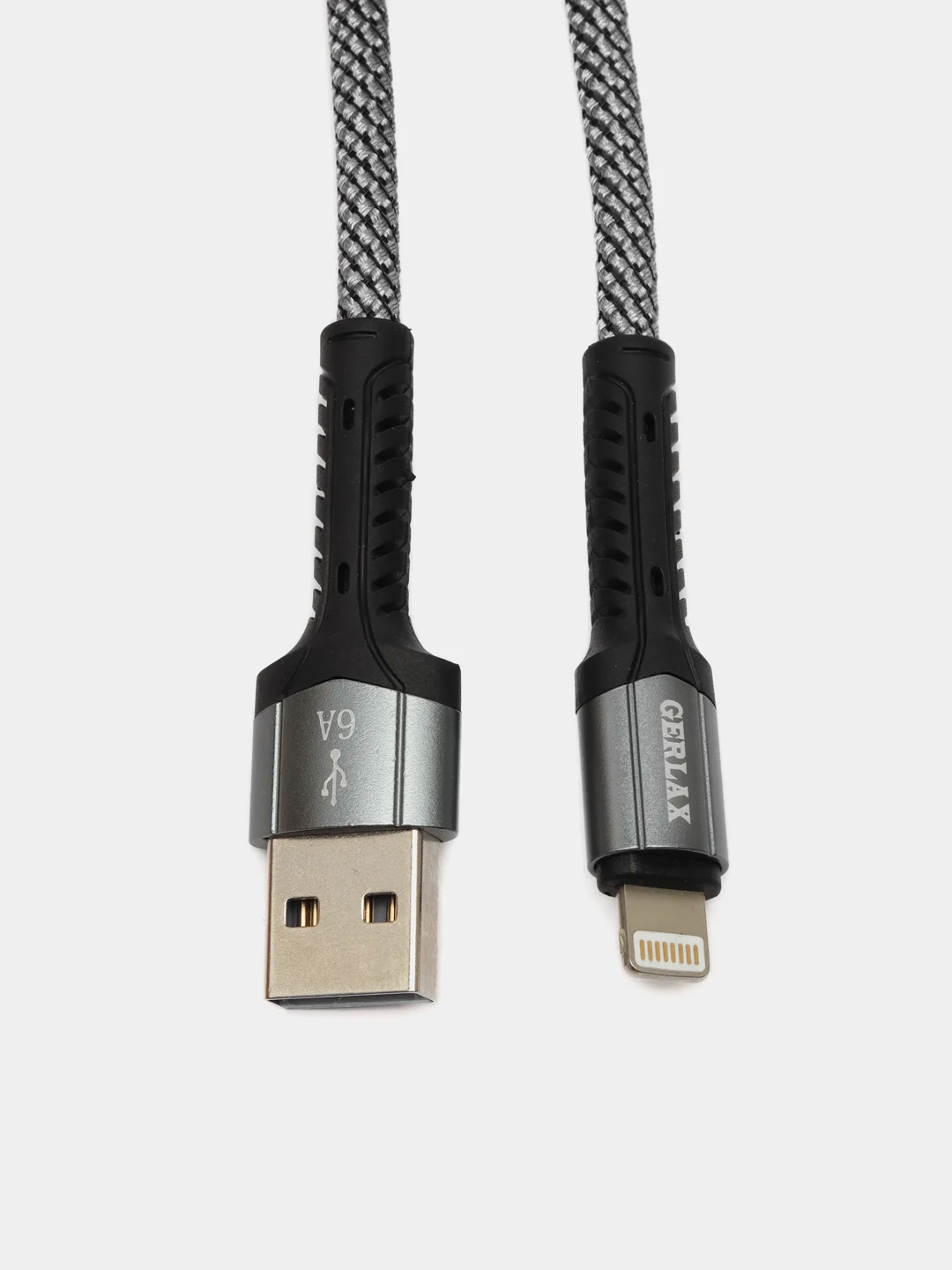 Провод Герлакс Lightning для iPhone  кабель зарядки для телефона Lightning usb 6А 2 метра