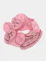 Розовый резинка бархатная, 1 штука