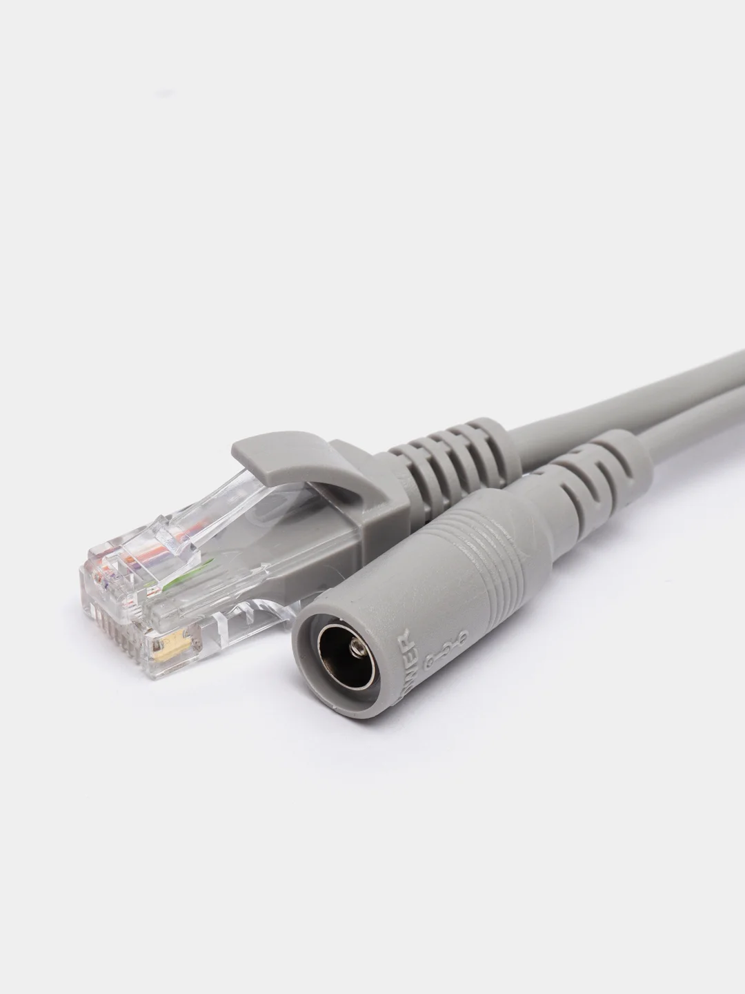 Кабель 2 в 1 шнур удлинитель питания для ip камеры видеонаблюдения и провод видеокамеры