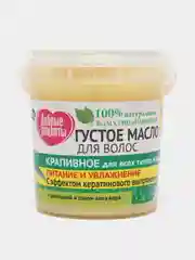 Зеленый густое масло для волос серии Народные Рецепты, 155 мл / Подарок женщине 8 марта