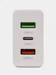 СЗУ адаптер 30 W Type-C выход +2 USB QC