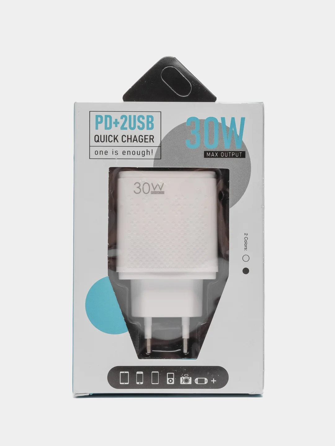 СЗУ адаптер 30 W Type-C выход +2 USB QC