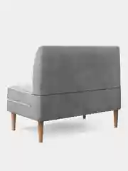 Серебряный диван MONOFIX, АММА, велюр