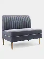 Серый диван MONOFIX, АММА, велюр