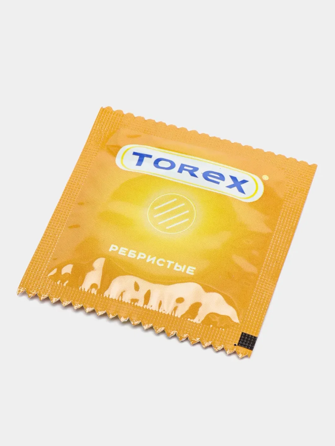 Презервативы ребристые с силиконовой интимной гель смазкой для секса Torex 3 штуки