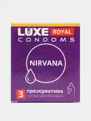Презервативы гладкие с увеличенным количеством силиконовой смазки LUXE ROYAL NIRVANA