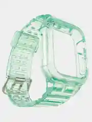 Зеленый прозрачный ремешок для Apple Watch 38 / 40 / 41 / 42 / 44 mm чехол-бампер