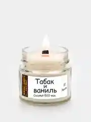 Серый свеча ароматическая из кокосового воска