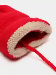 Красный варежки "совы"