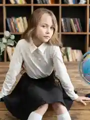 Джемпер для девочки Утенок, школьный