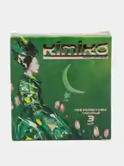 Тёмно-зелёный презервативы "Kimiko" 3 штуки, 6 видов