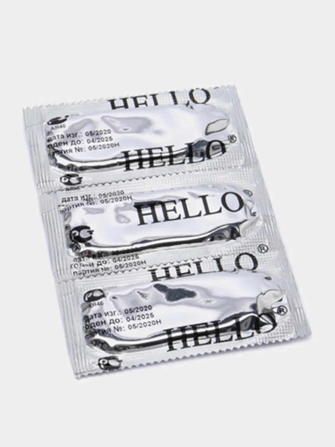 Презервативы Hello, разные цвета, 3 штуки в упаковке