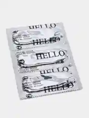 Презервативы Hello, разные цвета, 3 штуки в упаковке