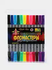 Фломастеры "Профи-Арт" 12 цв., двусторонние. WT6911-12