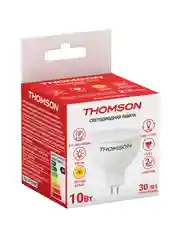 Лампочка светодиодная THOMSON TH-B2049 10 Вт, GU5.3, MR16, полусфера, 3000K теплый свет
