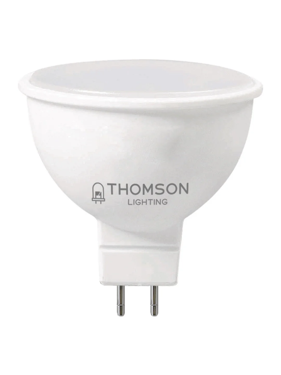 Лампочка светодиодная THOMSON TH-B2049 10 Вт, GU5.3, MR16, полусфера, 3000K теплый свет